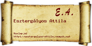 Esztergályos Attila névjegykártya